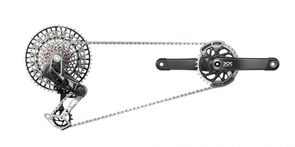 SRAM XX Eagle AXS Transmission gruppo 10-52 DUB 32T Q-factor 174 mm 2/3