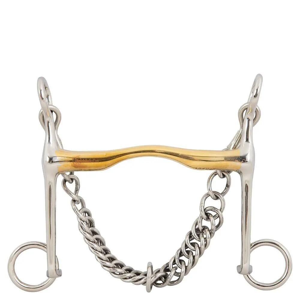 Bridle bit for horse BR Equitation Soft Contact 14mm shanks 140mm