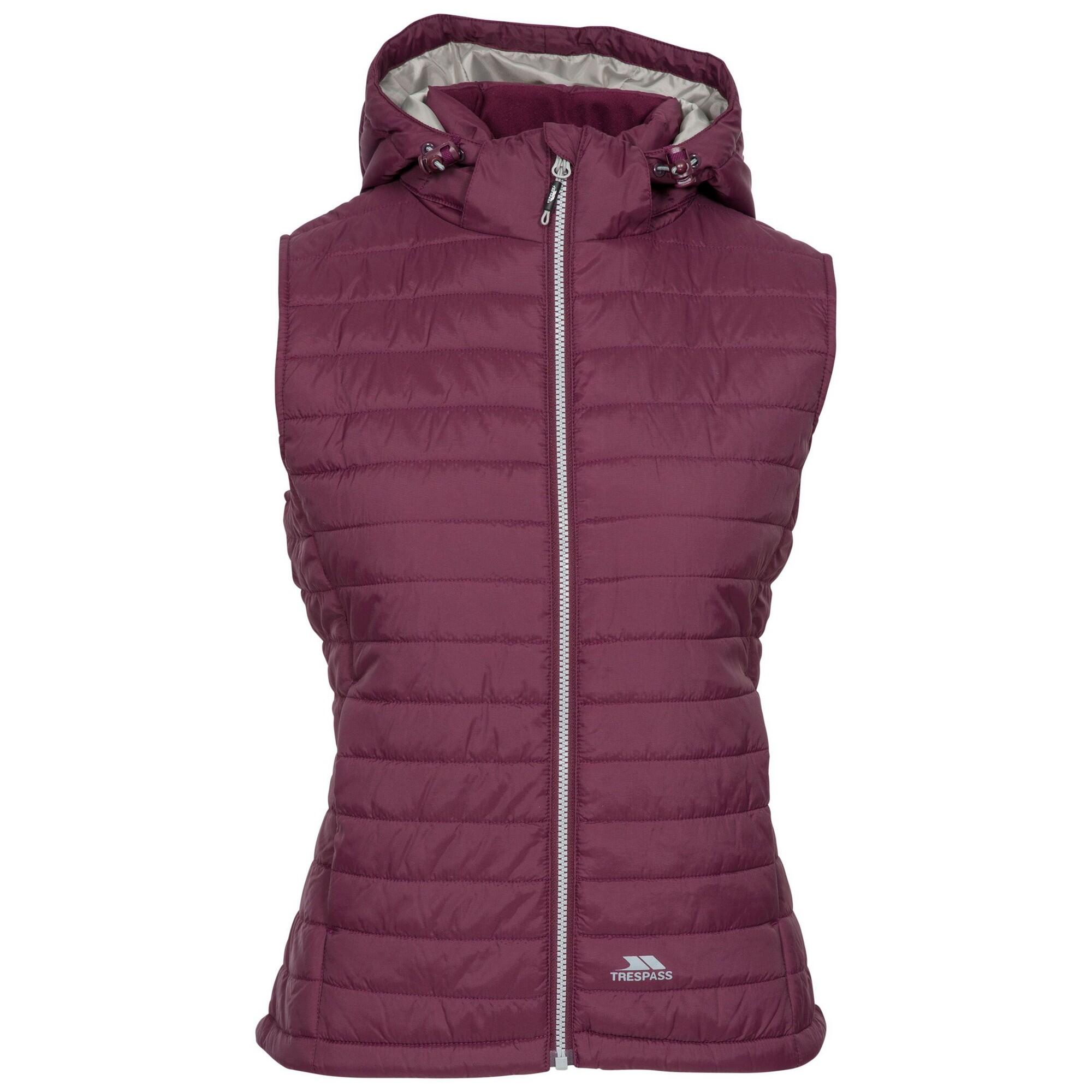 Women's ARETHA sleeveless down jacket (Dark purple)