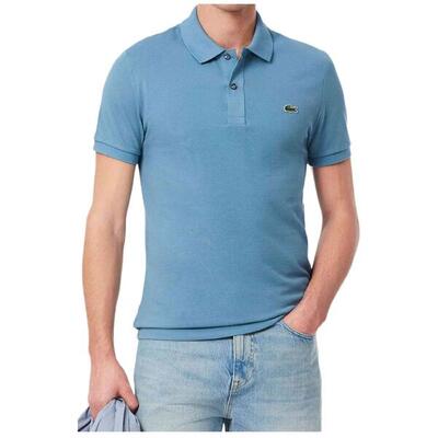 Lacoste Modello L1212 Short Sleeved Ribbed Collar S Colore Rosa