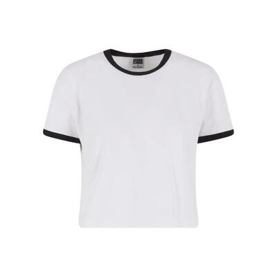 Dames-t-shirt urban classics contrast retro