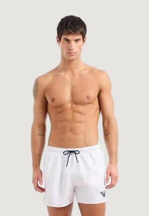 boxer de bain HOMME blanc