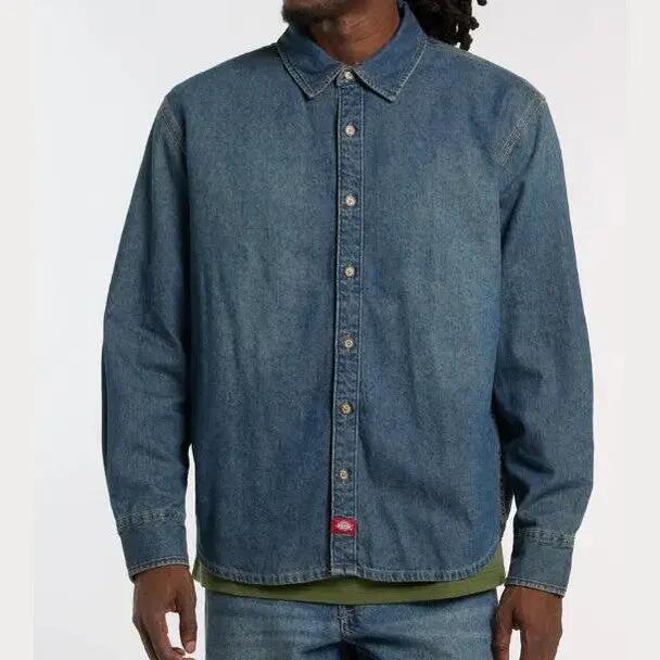 Dickies Lightweight Denim Khaki Shirt