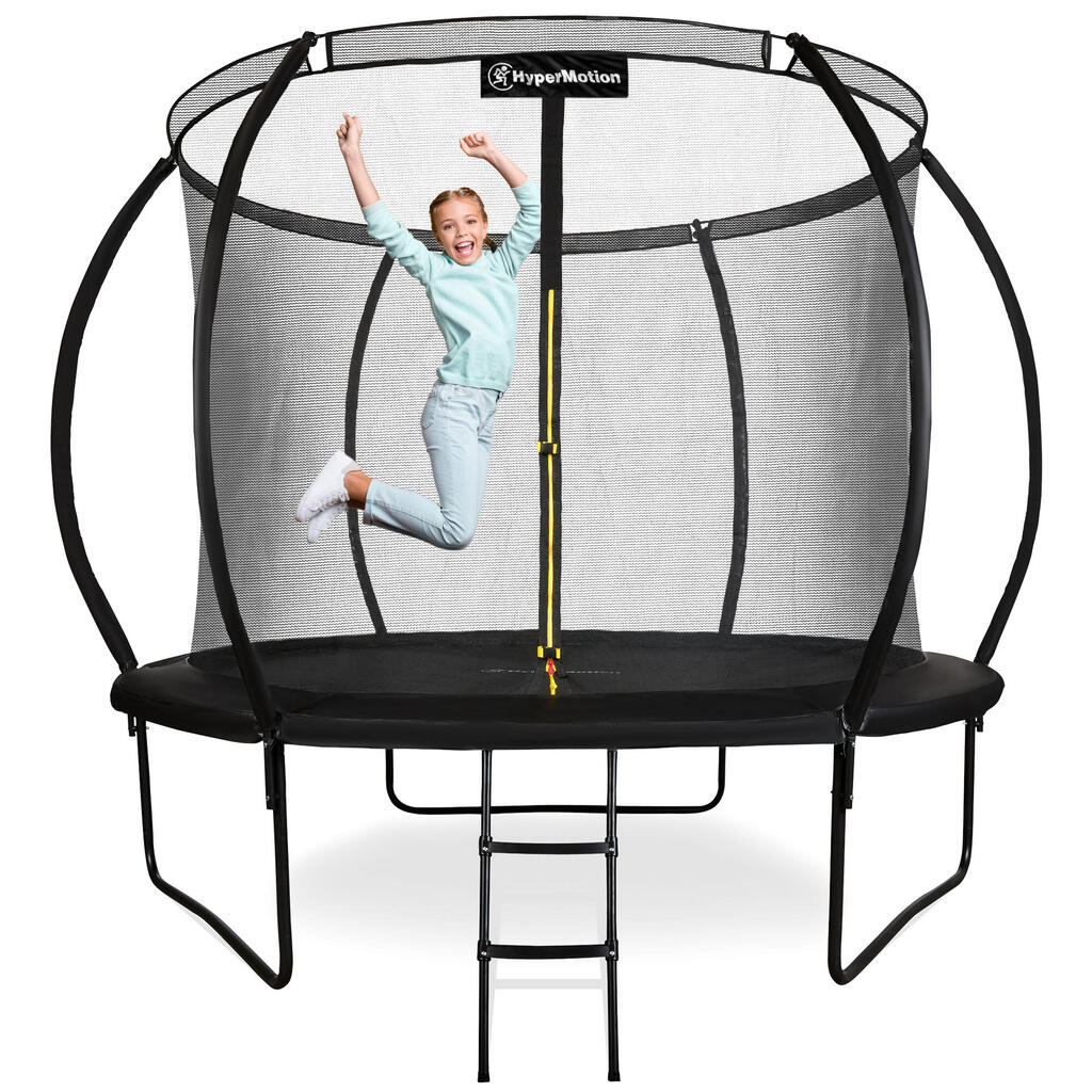 Garden Trampoline 305cm 10FT 3 Legs 54 Springs Net Ladder Max Load 100kg EN71