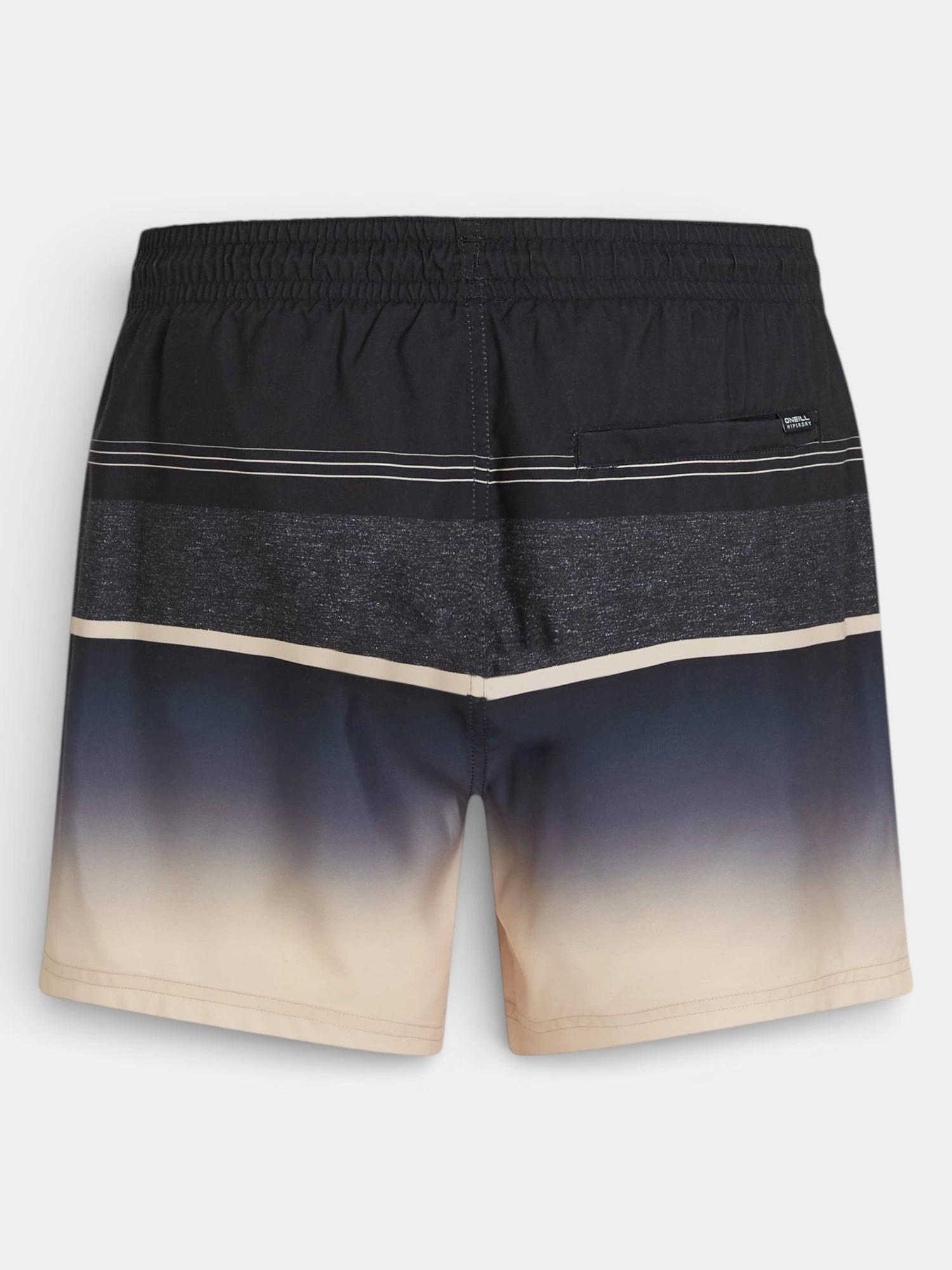Heren Zwemshort Gradient 15 Zwart & Beige Multi 6/7