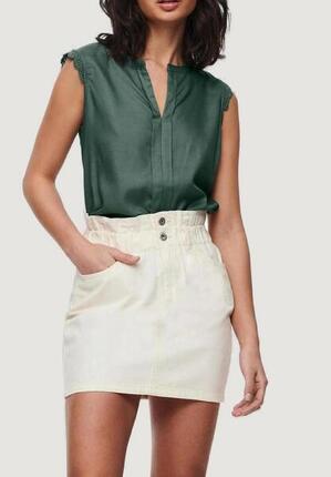 débardeur Kimmi S/L Top Wvn Noos FEMME vert sauge