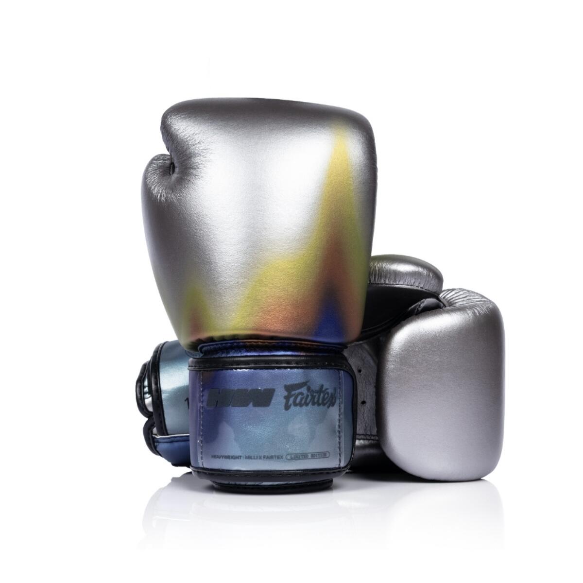 Guanti da boxe Fairtex BGV1C-PLUS x Milli – Argento – 12 oz 2/7