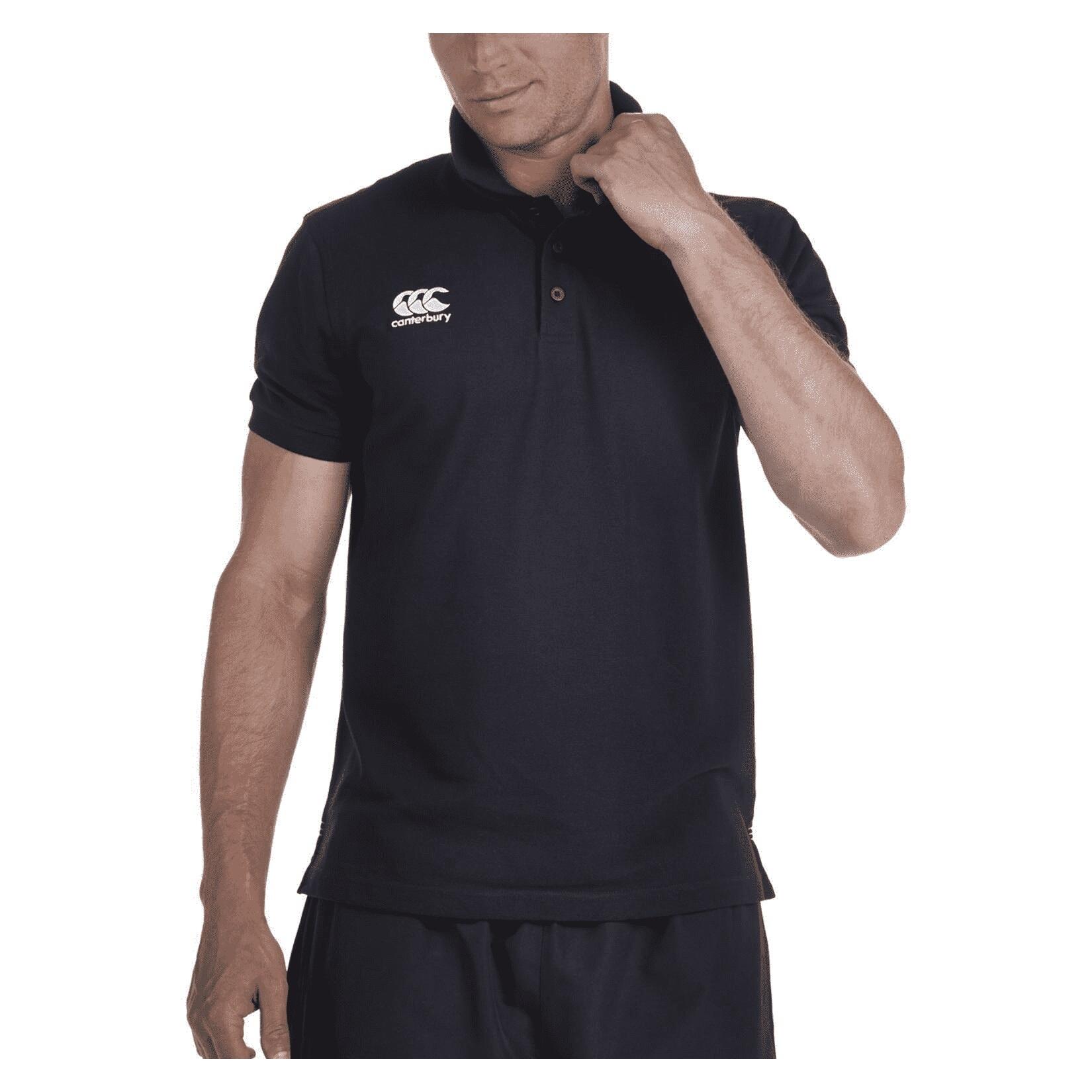 Unisex Adult Polo Shirt (Black) 3/3