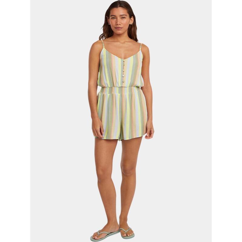 Női overál Thin Strap Buttoned Romper