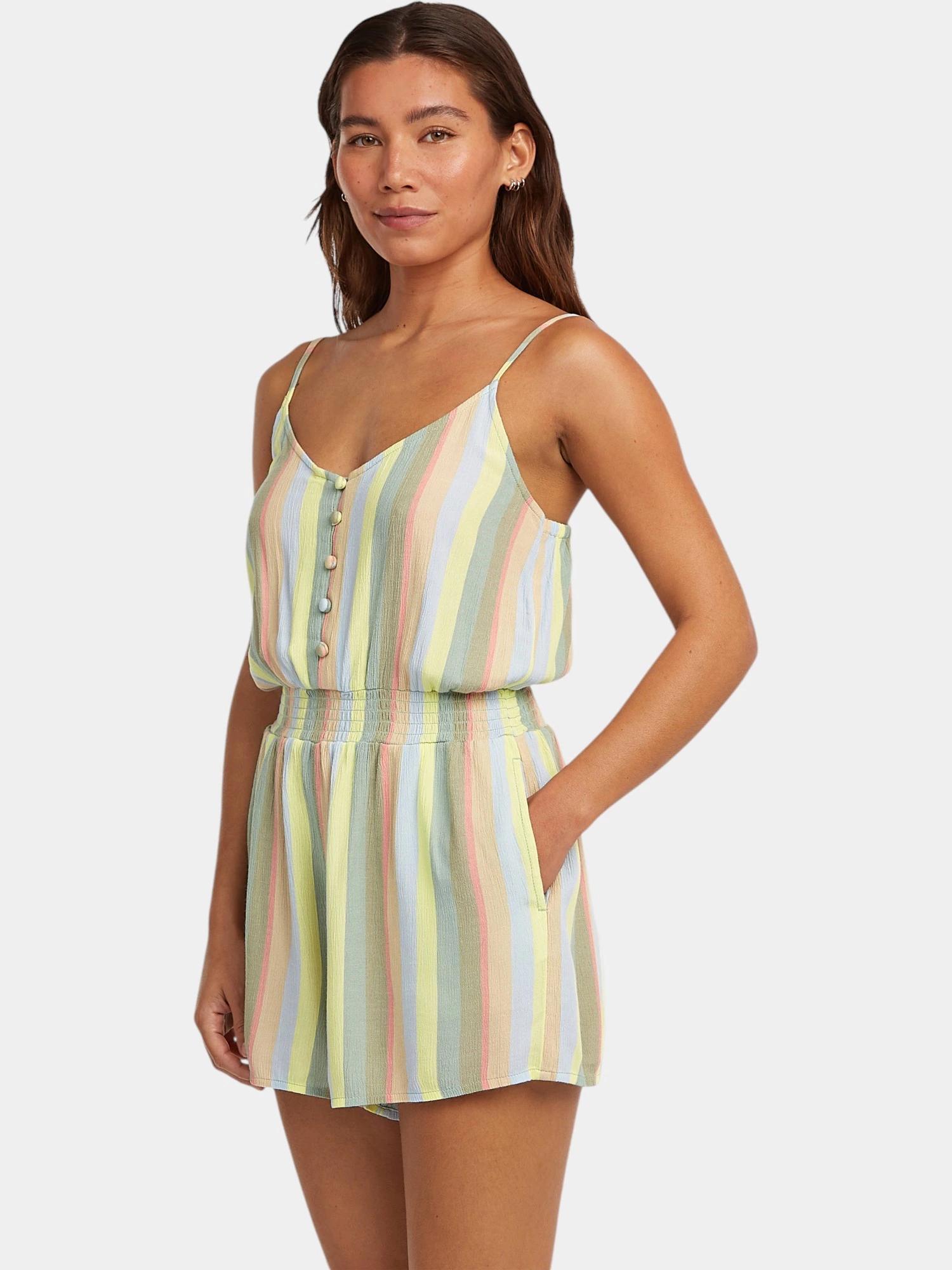 Combinaison Femme Thin Strap Buttoned Romper 1/7