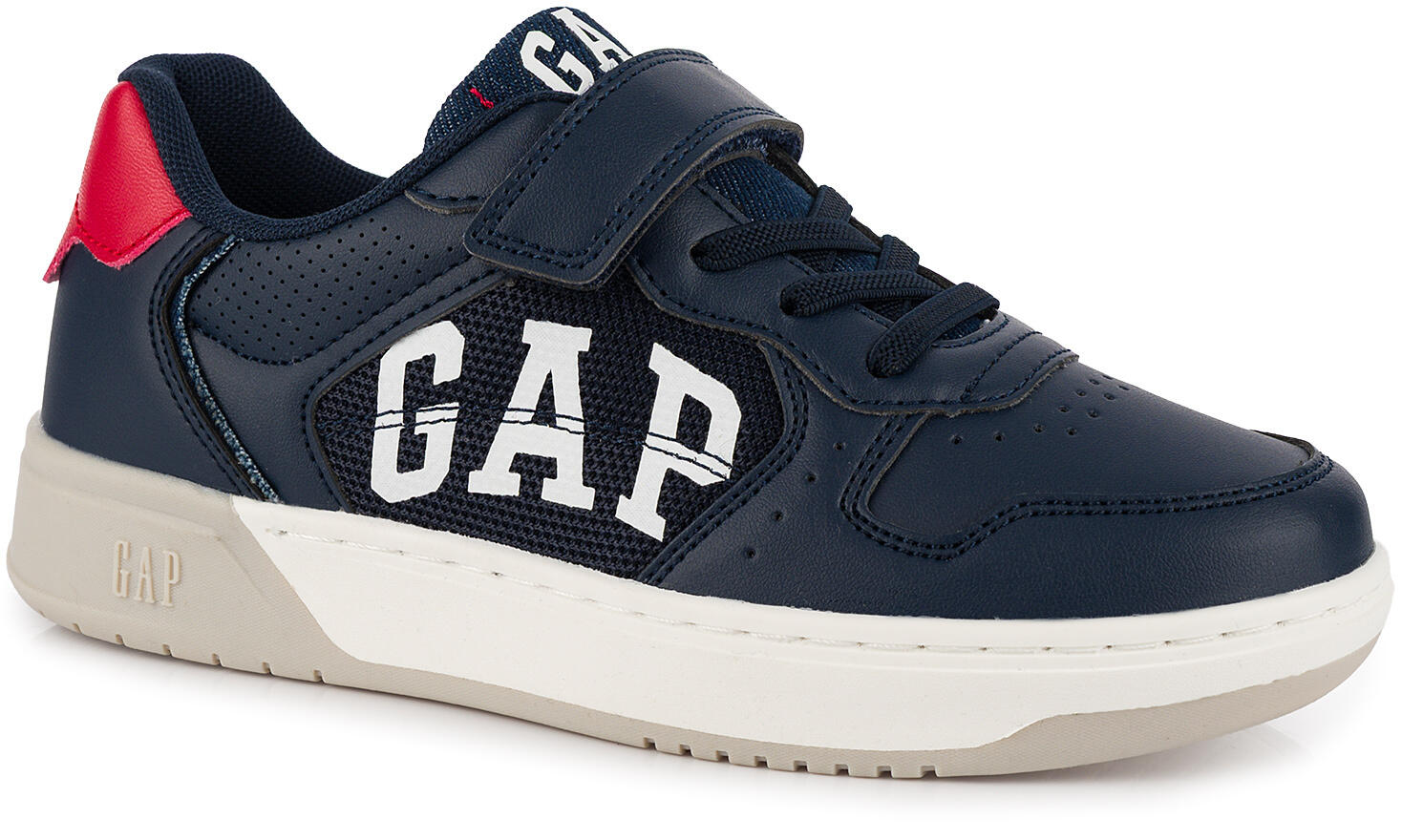 Dziecięce buty sneakersy sportowe granatowe ekoskóra na rzep GAP DETROIT 2/7