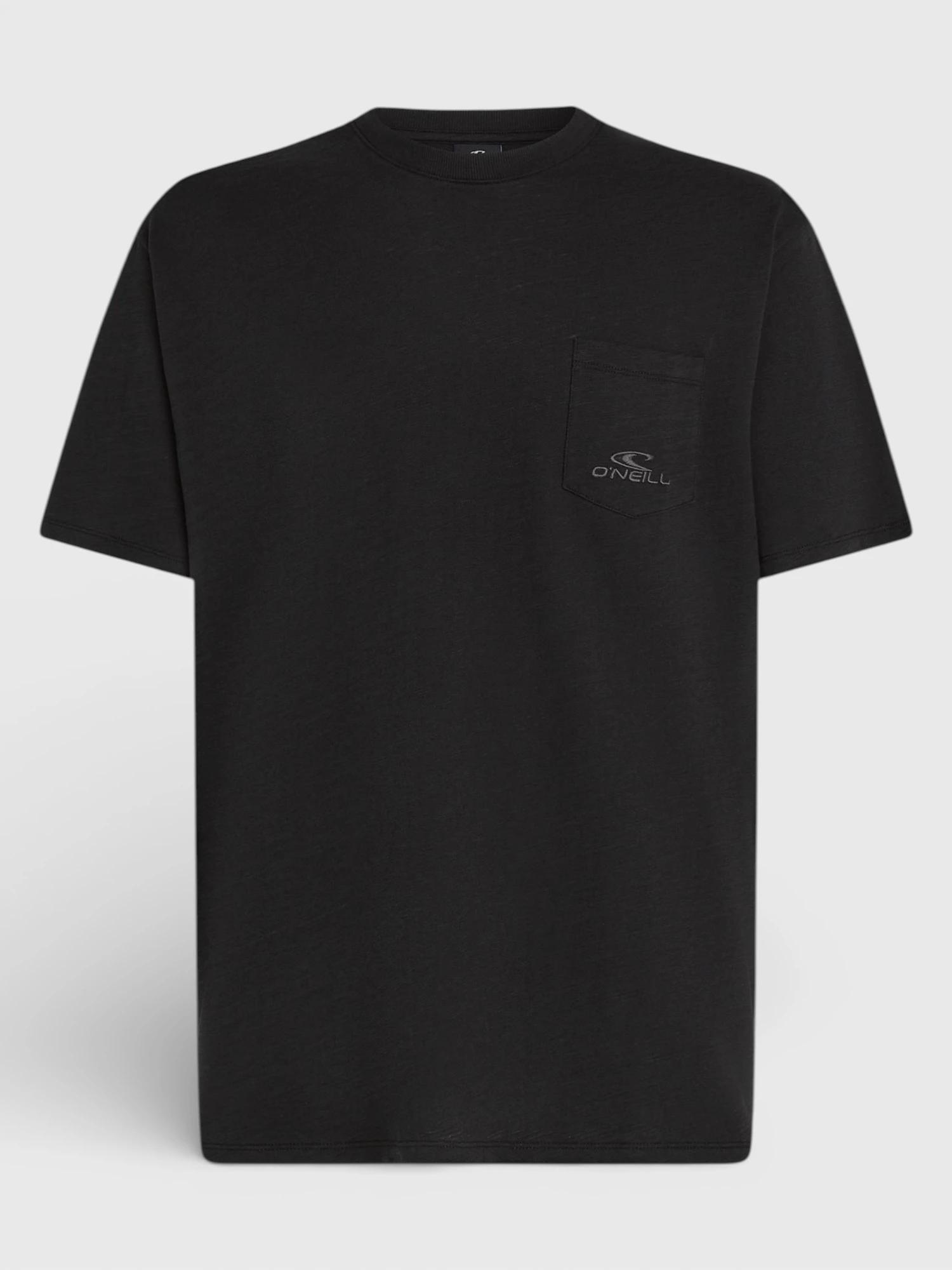 O'NEILL O'Neill Herren T-Shirt Slub Chest Pocket Black Out 5/7