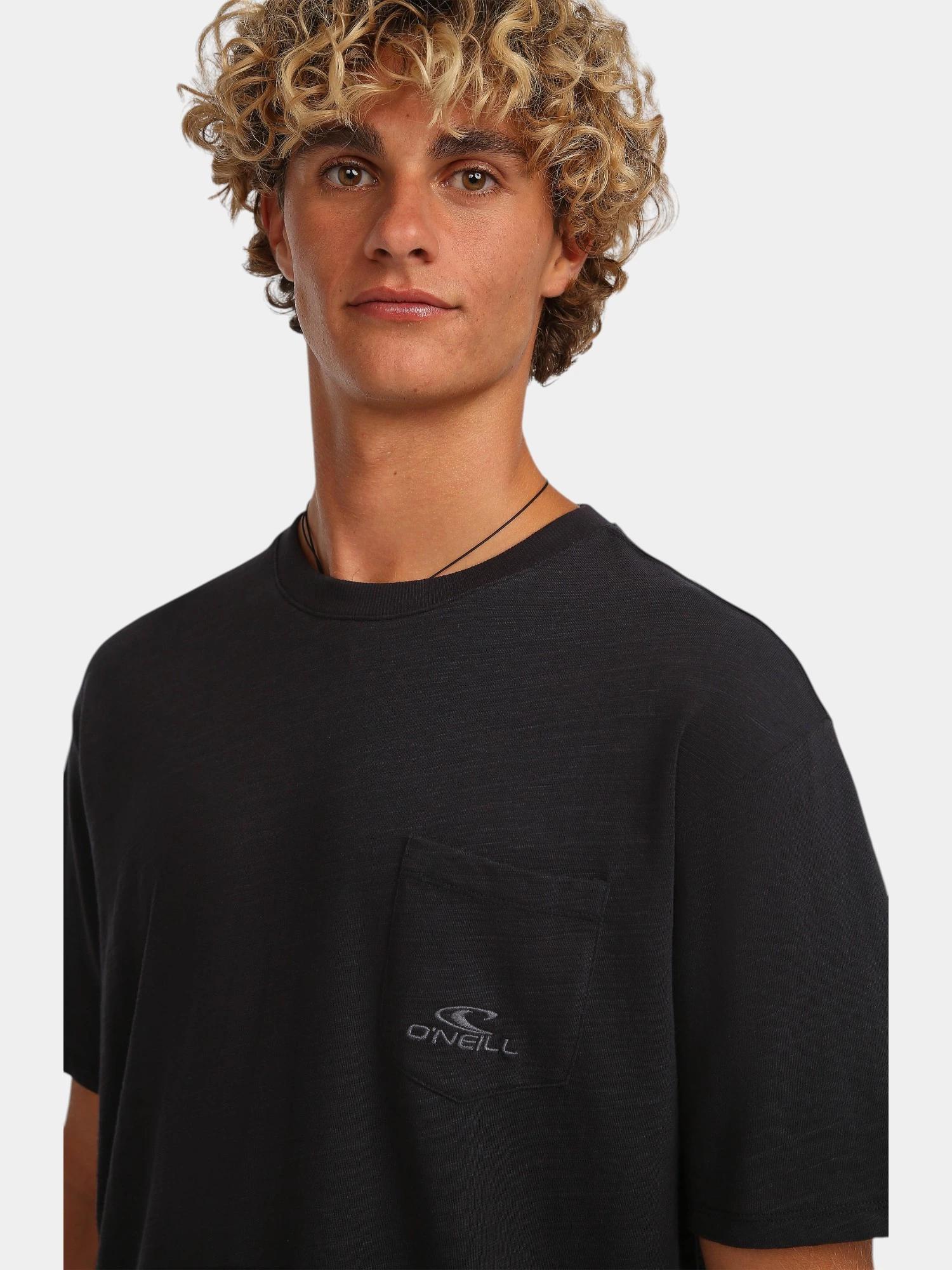 O'NEILL O'Neill Herren T-Shirt Slub Chest Pocket Black Out 4/7