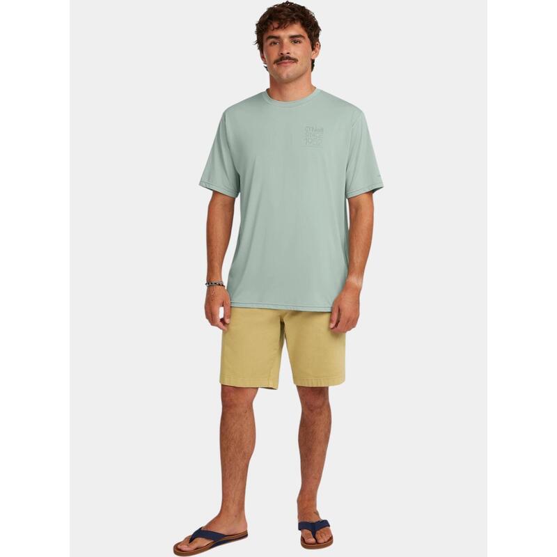 Tricou pentru sport, cu maneci scurte Hybrid Upf Polygiene Back Print barbati