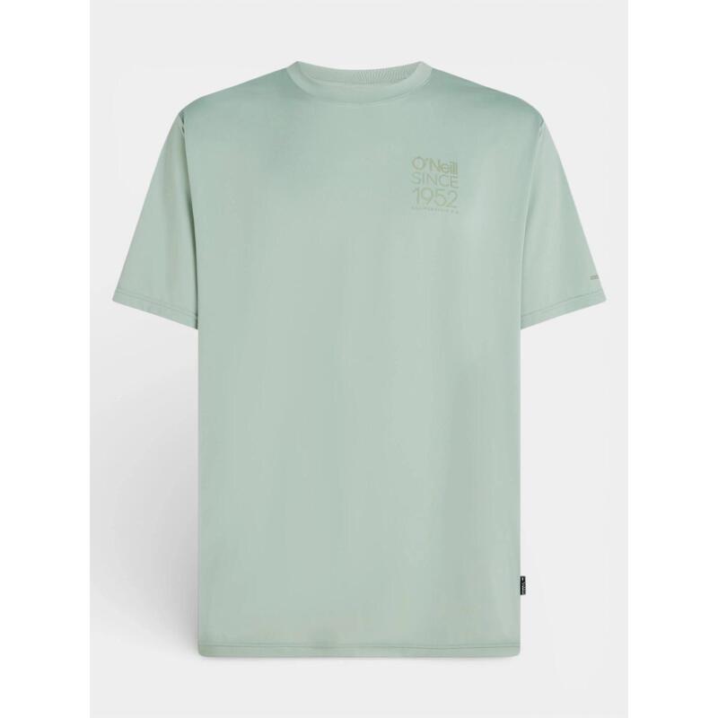 Tricou pentru sport, cu maneci scurte Hybrid Upf Polygiene Back Print barbati