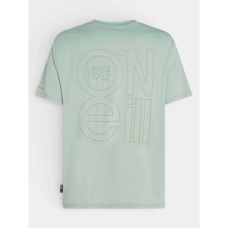 Tricou pentru sport, cu maneci scurte Hybrid Upf Polygiene Back Print barbati