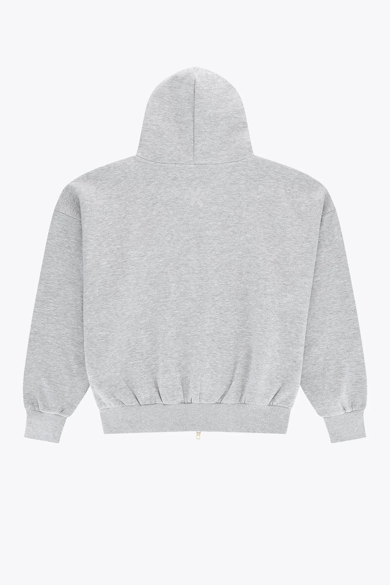 Sweat à capuche zippé Osaka pour homme | Gris chiné 3/6