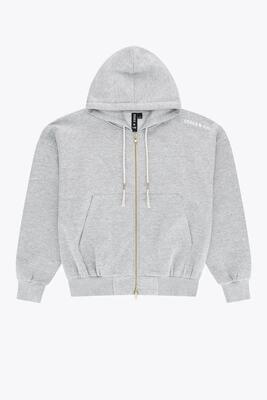 Osaka heren hoodie met volledige ritssluiting | lichtgrijs