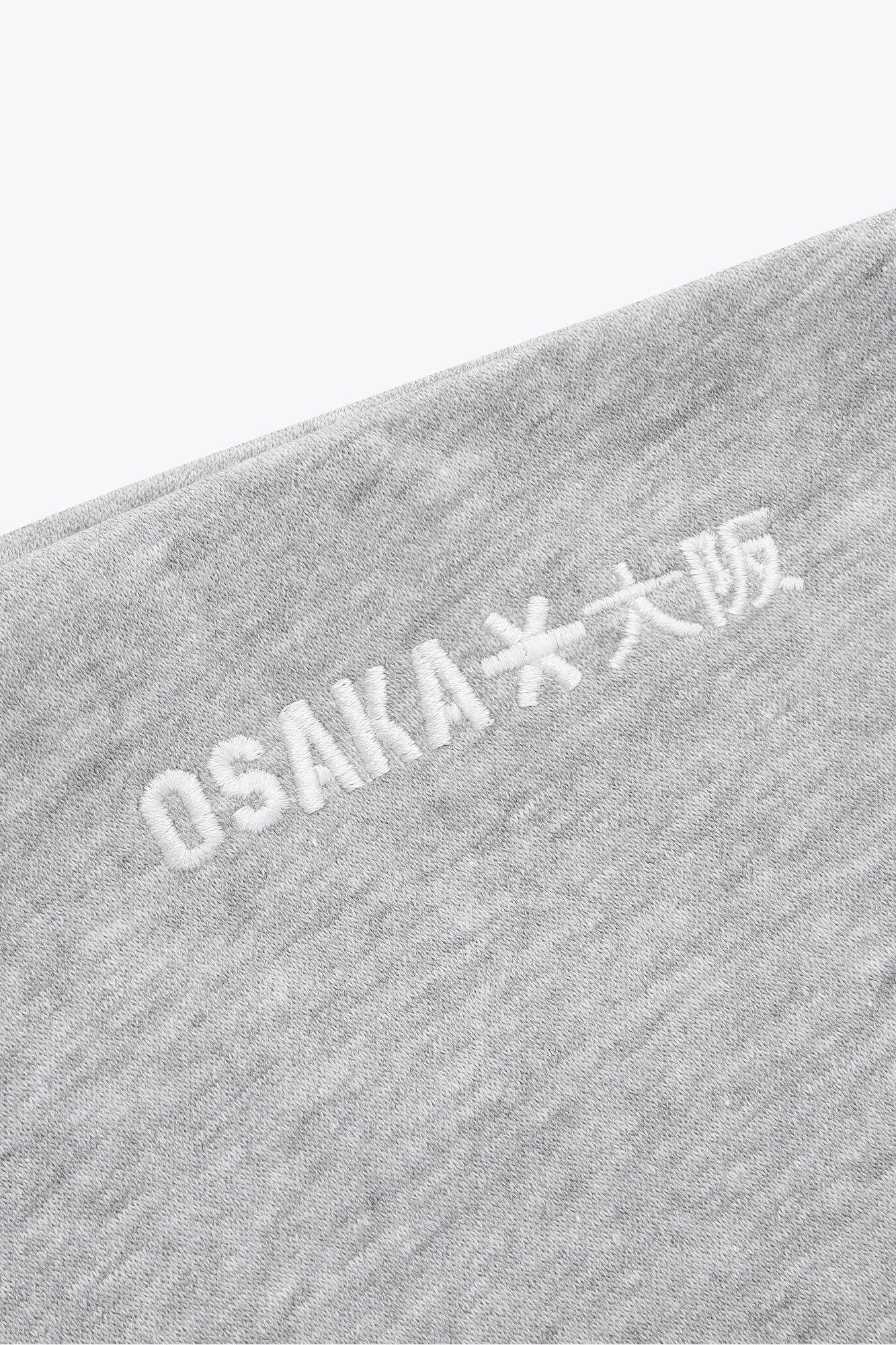 Sweat à capuche zippé Osaka pour homme | Gris chiné 5/6