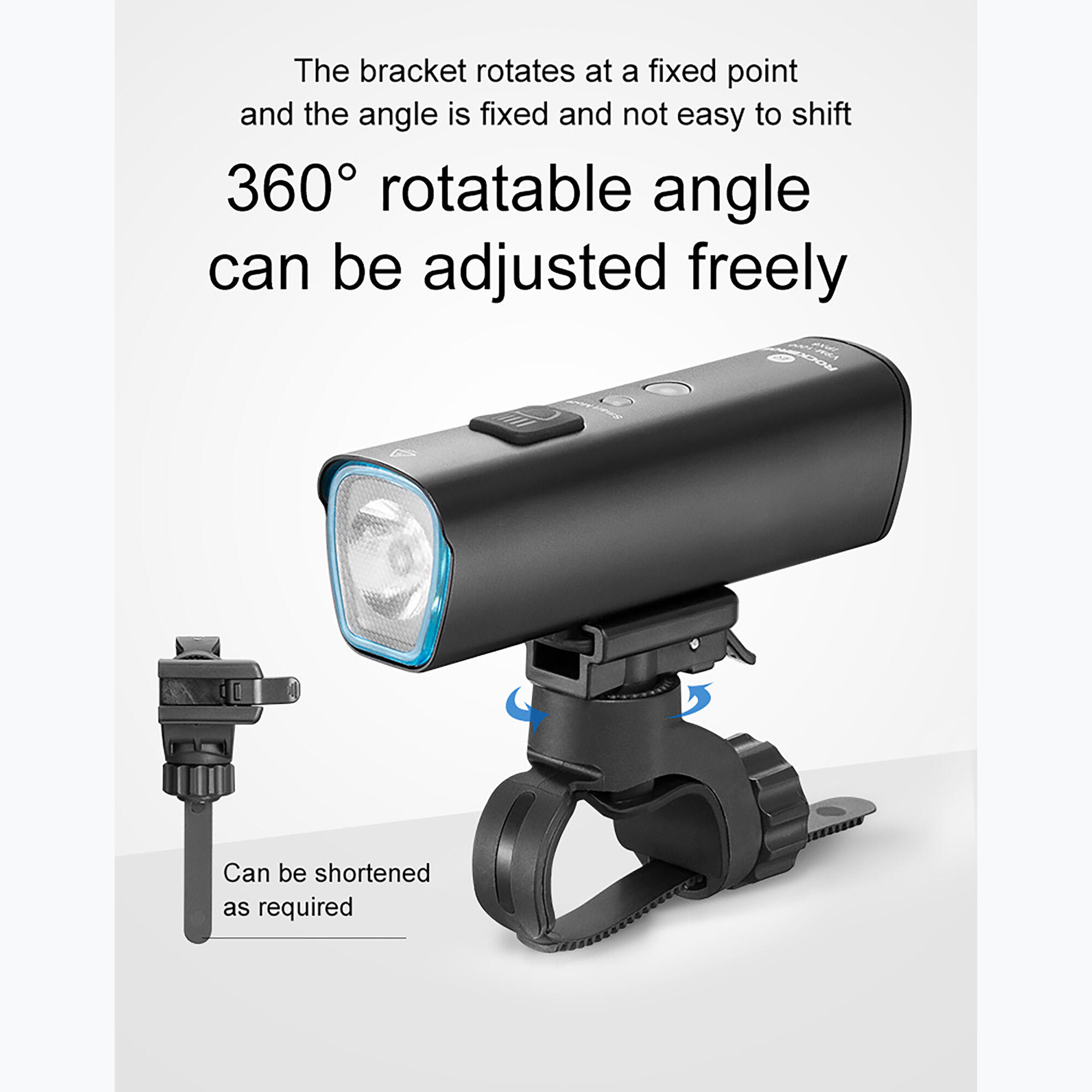 Lampka rowerowa przednia Rockbros V9M-1000 black 7/7
