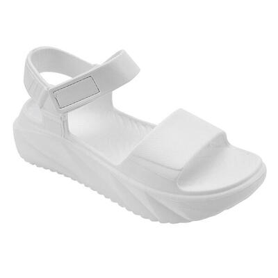 Holster cloudnine natural flatform sandaal - vegan comfort & duurzaam design