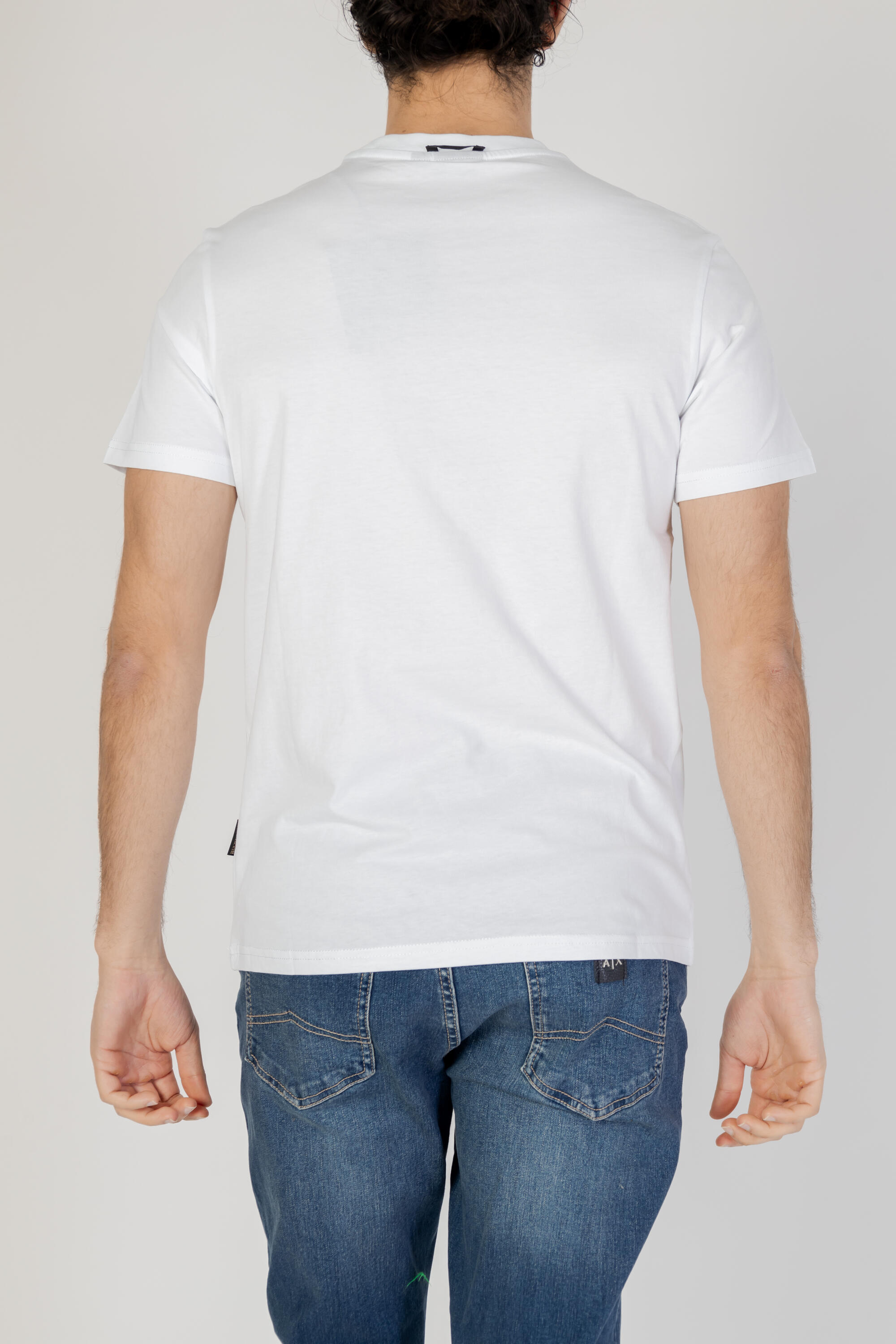 t-shirt crop top S-CANADA HOMME blanc 3/4