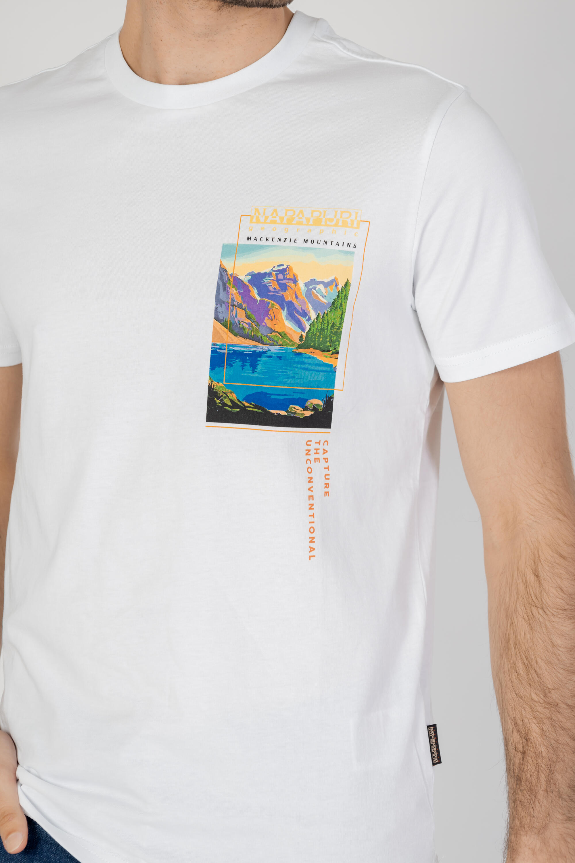 t-shirt crop top S-CANADA HOMME blanc 2/4