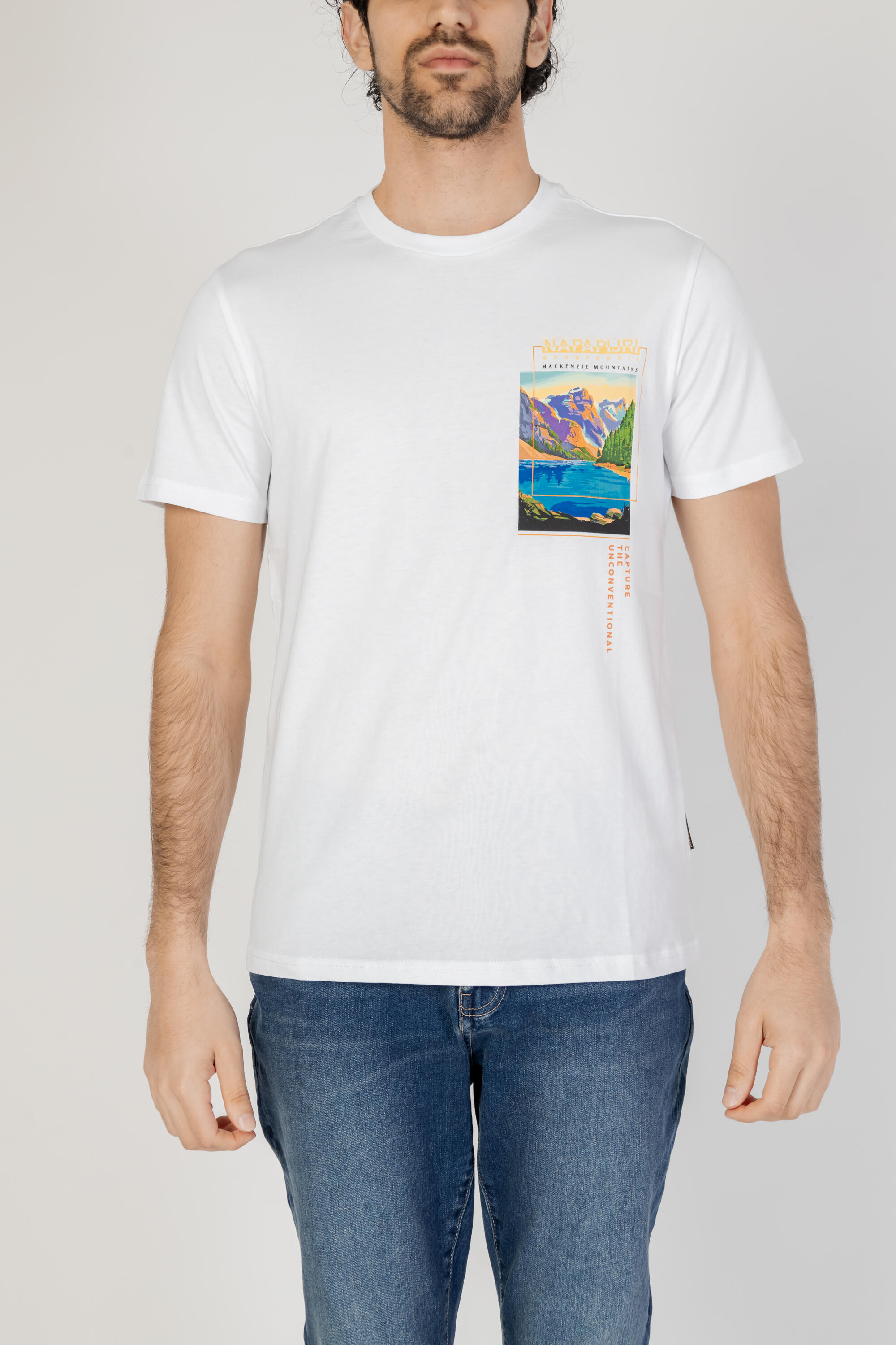 t-shirt crop top S-CANADA HOMME blanc 4/4