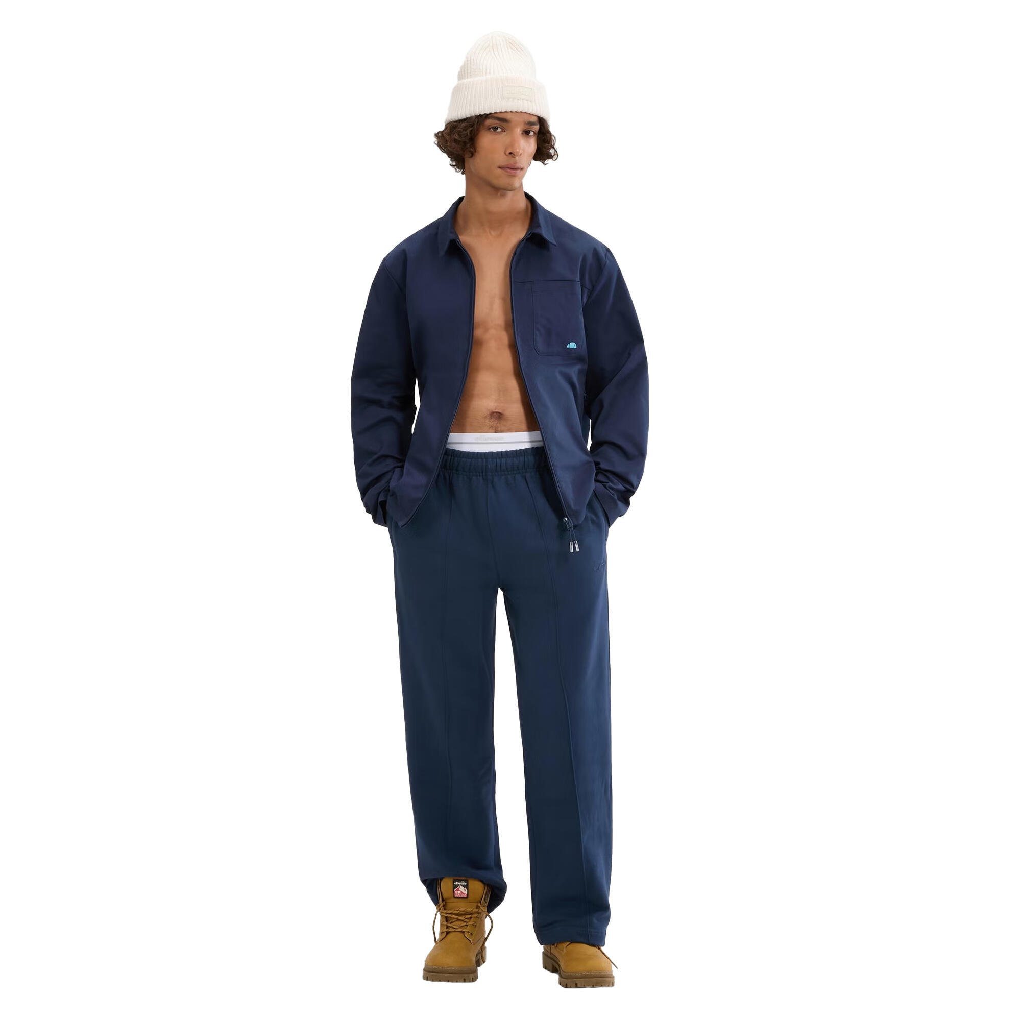 Pantalon De Jogging PAULLO Homme (Bleu Marine) 4/4