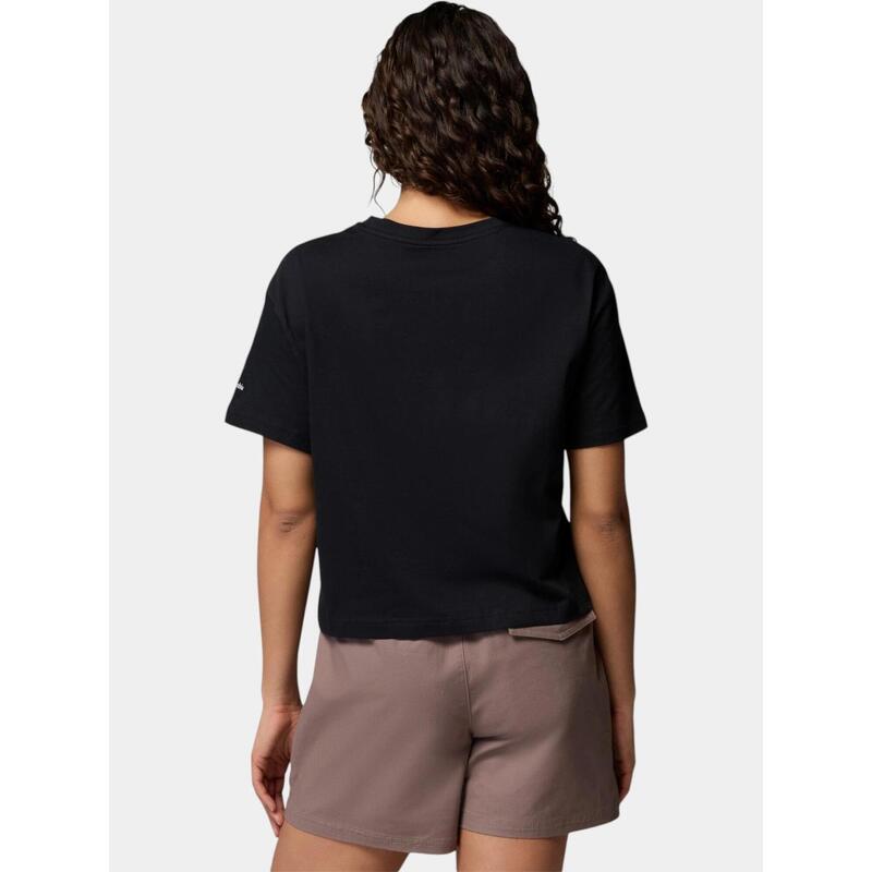 Tricou cu maneci scurte Rolling Bend Graphic Relaxed Crop femei