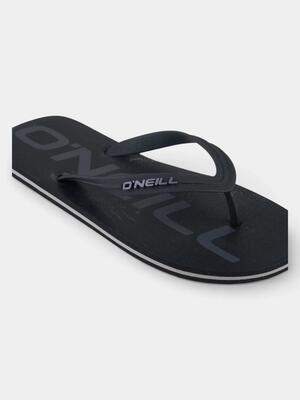Heren teenslippers profile logo zwart iii