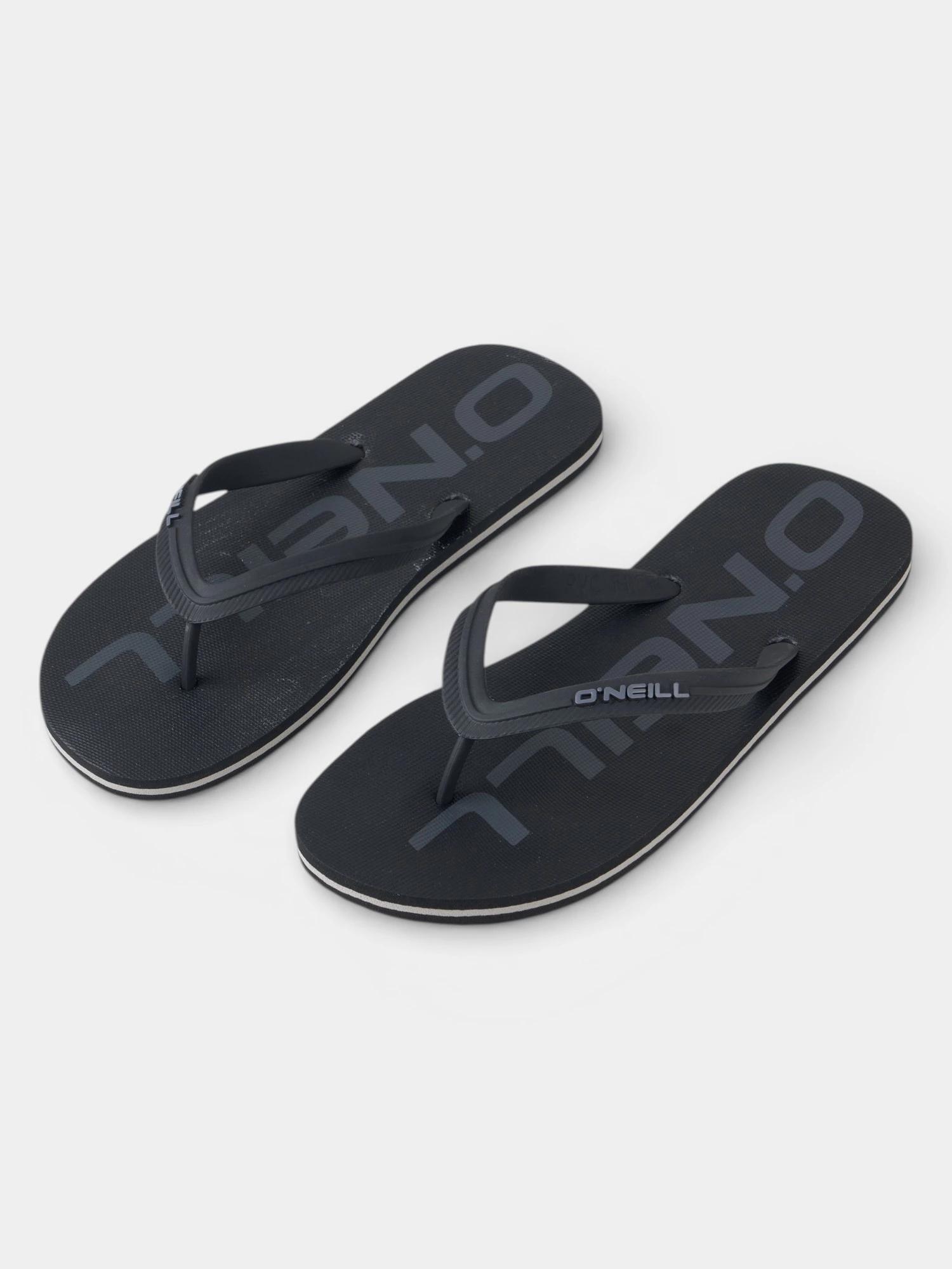 Heren Teenslippers Profile Logo Zwart III 3/5