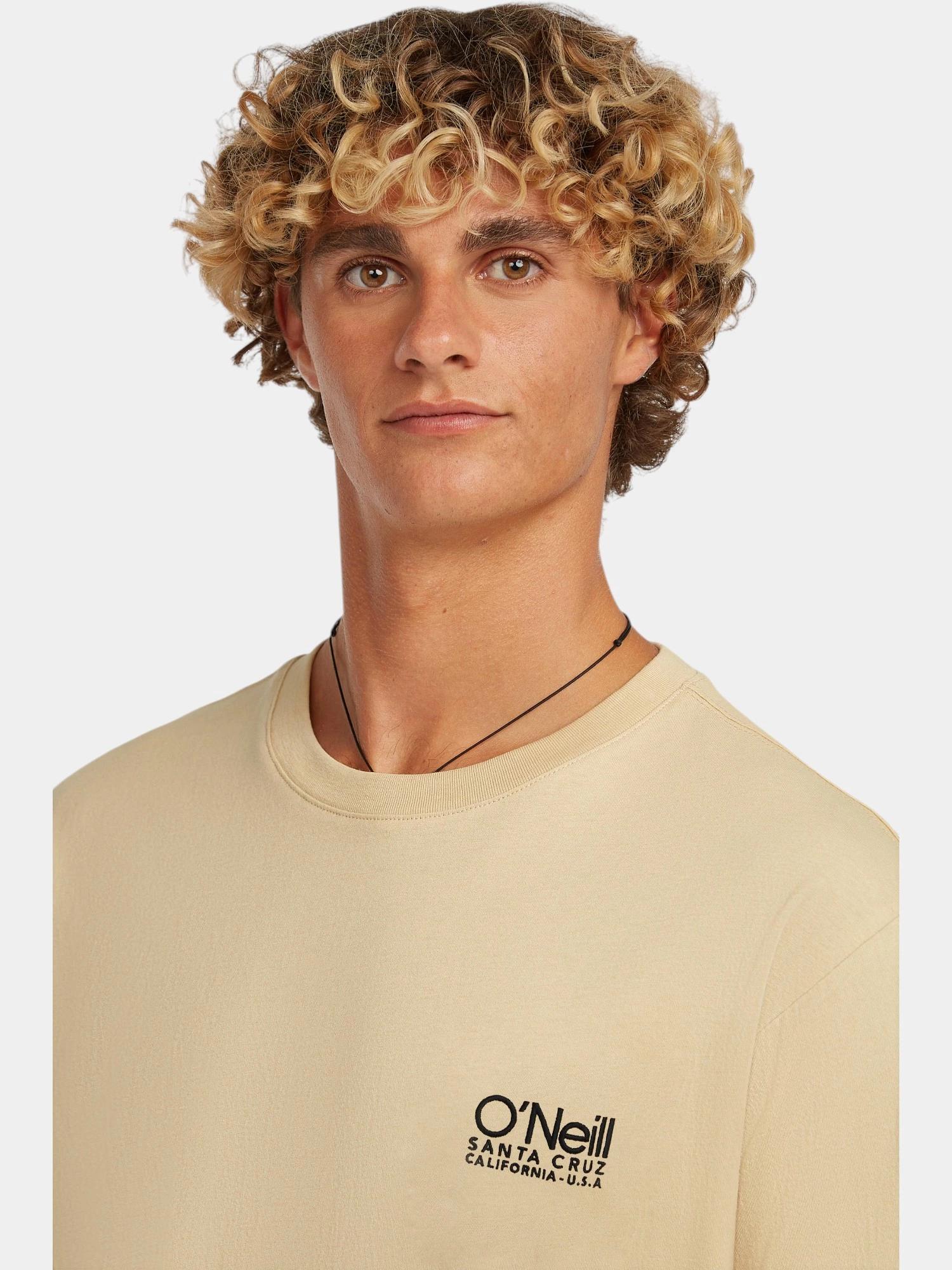 Heren O-hals Shirt Originals Cali Beige 4/7