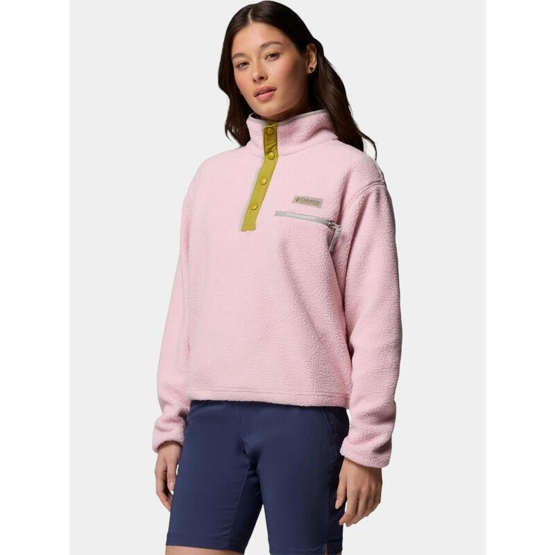 Pulover polar Helvetia II Cropped Half Snap Fleece femei