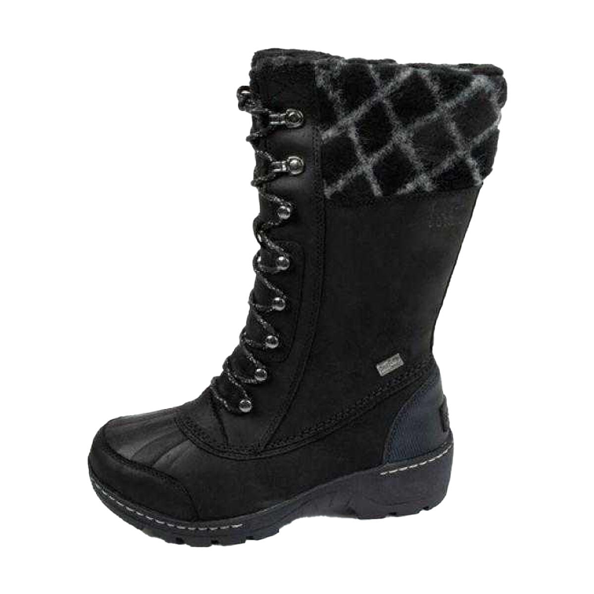 Botas altas hasta la rodilla de Cuero para Mujer Negro 3/5