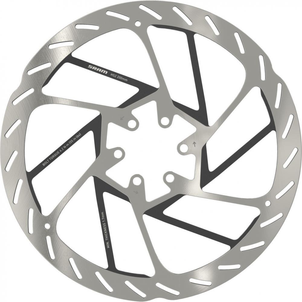 Disco de freio com 6 furos de aresta redonda (incluindo parafusos de aço) Sram D 3/4