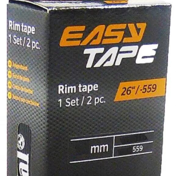 Easy Tape Rim Strip - 2pc Box Black 26"X20mm