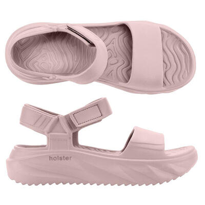 Holster cloudnine natural flatform sandaal - vegan comfort & duurzaam design