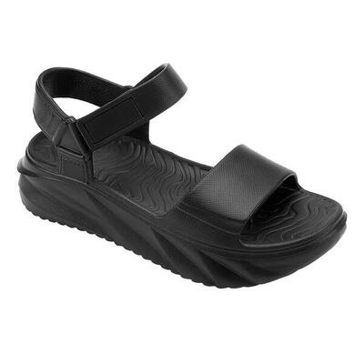 Holster cloudnine natural flatform sandaal - vegan comfort & duurzaam design