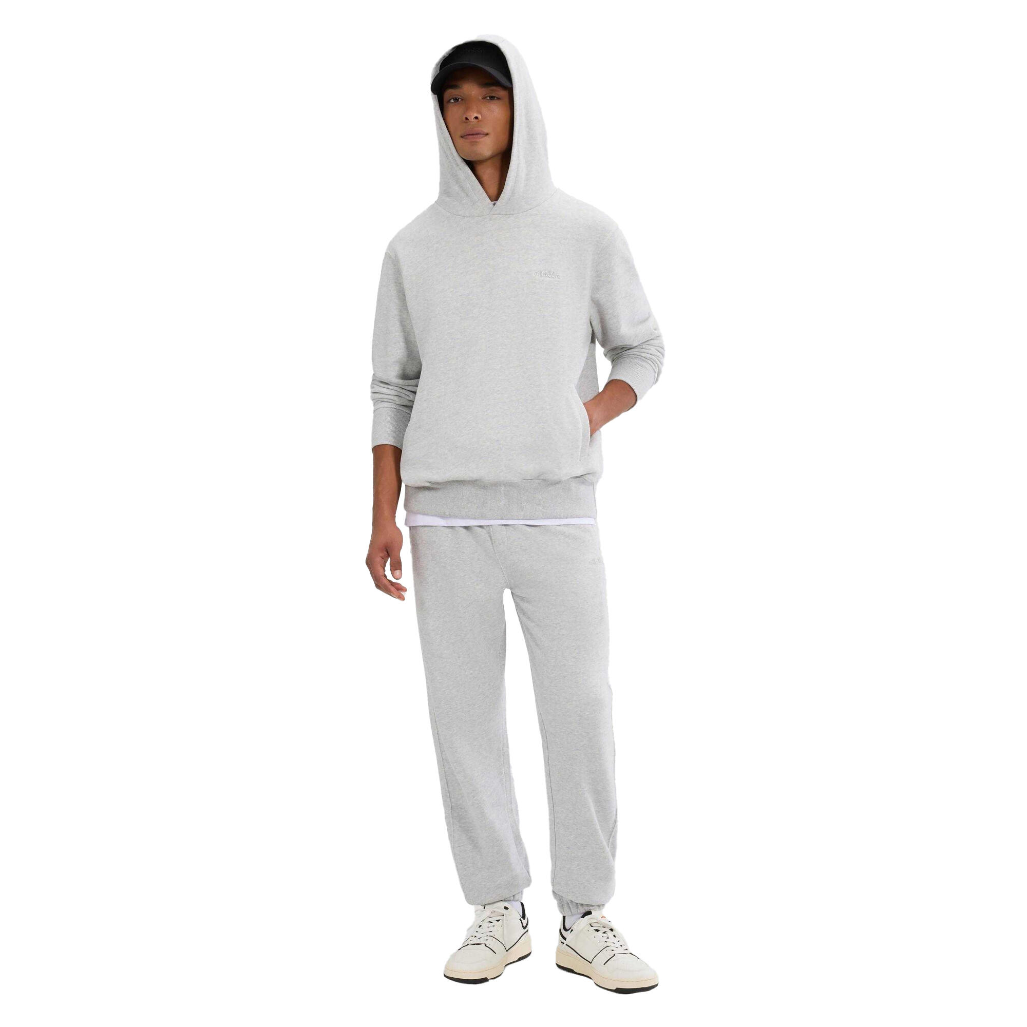 Sweat À Capuche MADONE Homme (Gris Clair Chiné) 4/4