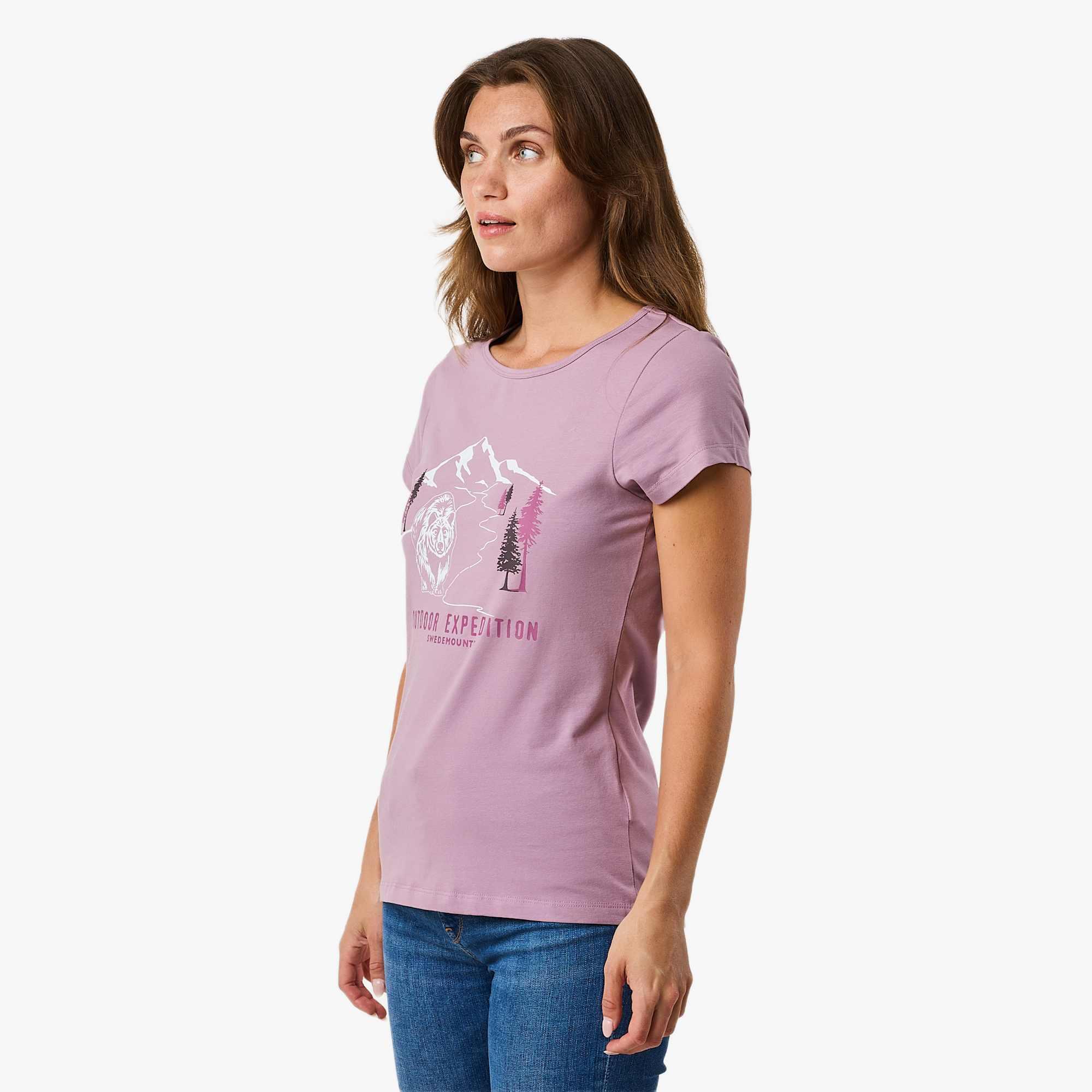 Damen Sport kurzarm T-Shirt Forest Tee 4/7