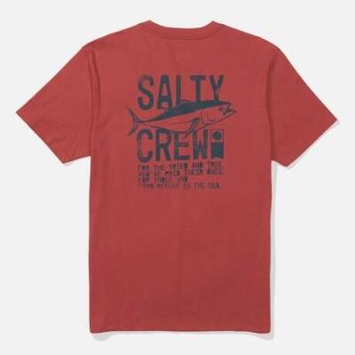 T-shirt salty crew tried and true rood