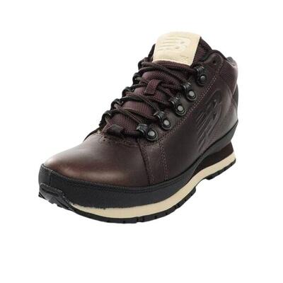 Heren h754llb leren enkellaarsjes (bruin)