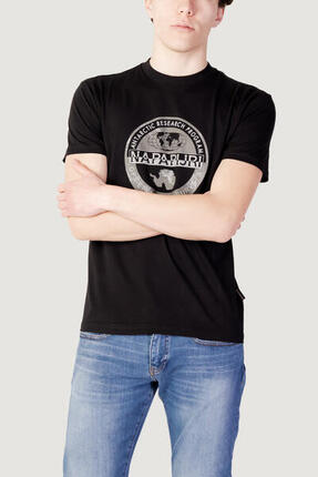 t-shirt crop top S-BOLLO SS HOMME noir
