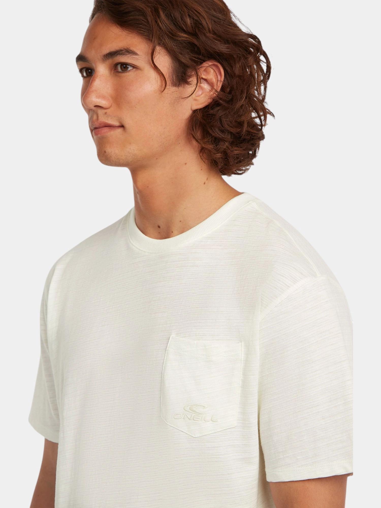 O'NEILL O'Neill Herren T-Shirt Slub Chest Pocket Snow White 3/6