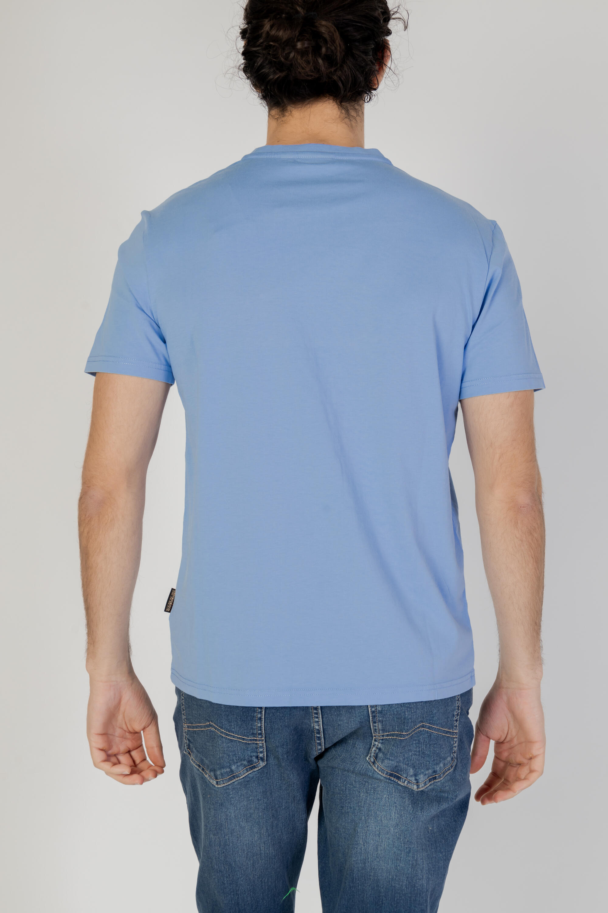t-shirt crop top SALIS SS SUM HOMME bleu clair 3/4