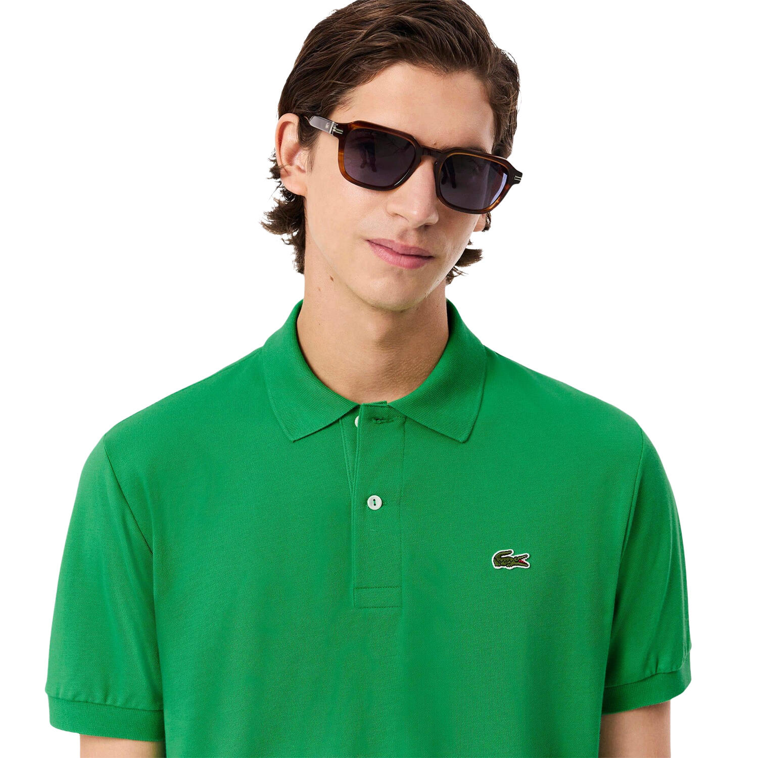 "L.12.12" Poloshirt für , Leicht Herren Grün 4/4
