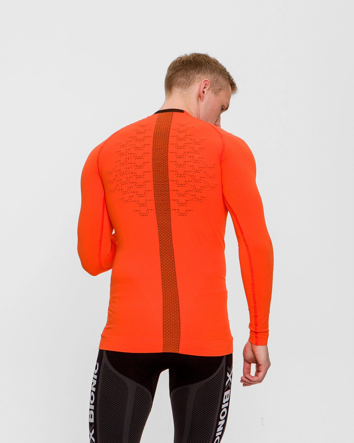 Koszulka biegowa męski X-Bionic The Trick 4.0 Run Orange 3/4