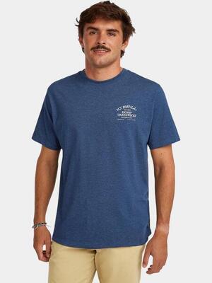 T-shirt - sportswear - heren - melange chest print - o'neill - denim blue