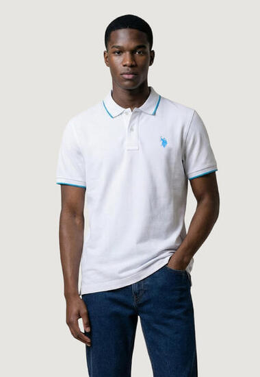 polo manches courtes BLACK HOMME blanc